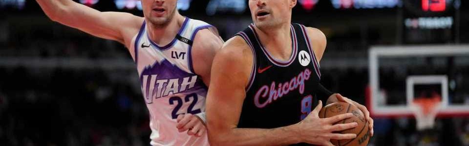 开云平台-武切维奇35+7+5准绝杀公牛险胜爵士 森萨博43分生涯新高