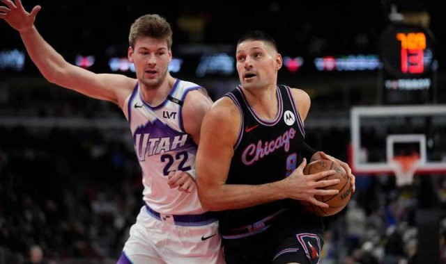 开云平台-武切维奇35+7+5准绝杀公牛险胜爵士 森萨博43分生涯新高